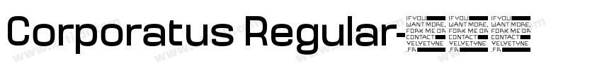 Corporatus Regular字体转换